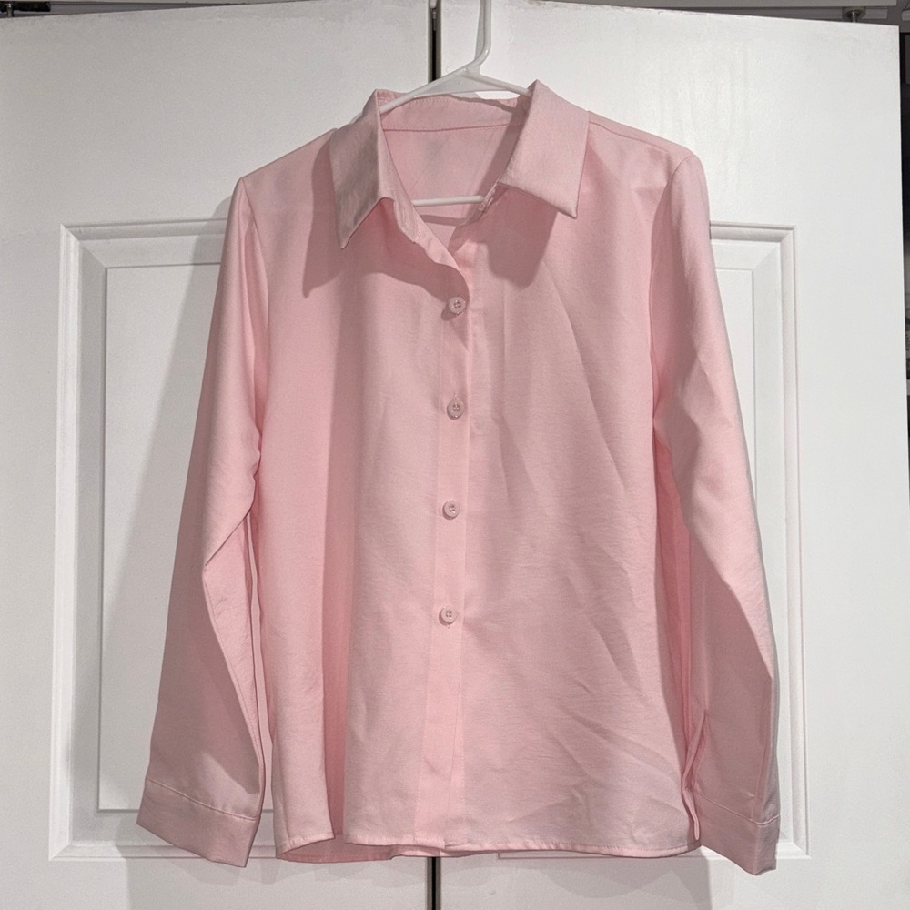 Pink Button-Up Shirt